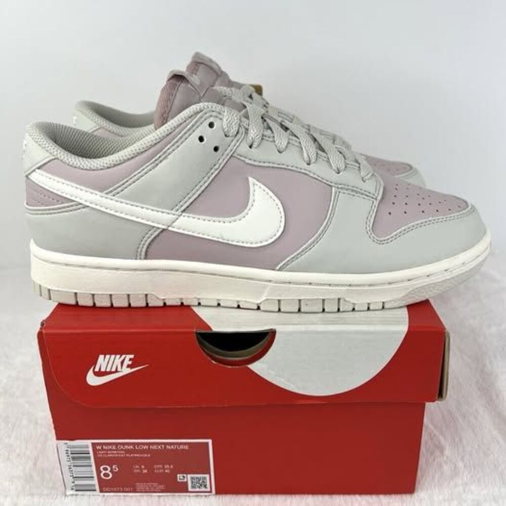 Nike Dunk Low Next Nature Shoes Light Bone-Platinum Violet DD1873-001 Womens 8.5